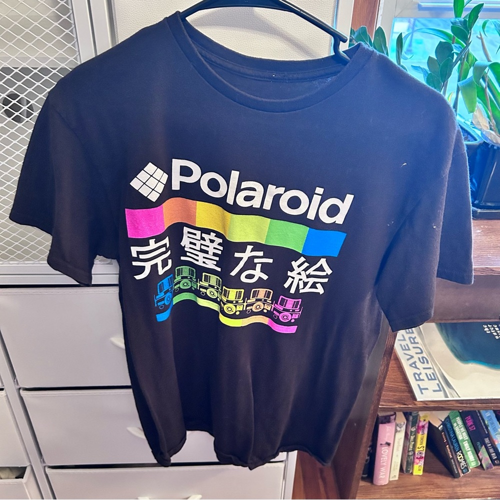Polaroid Black Graphic T-Shirt